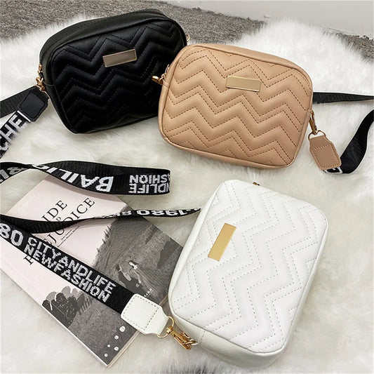 Fashion Solid Color Shoulder Bag Crossbody Bags Women Leather Woven Bag Mobile Phone Purse